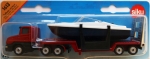 SIKU 1613 Ciężarówka z lawetą i motorówką